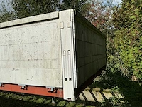 Afzetbaar vrachtwagenframe met twistlocks en aluminium schotten – 7.250 × 2.510 mm – zonder bodem - afbeelding 10 van  15