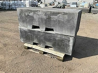 Afzetblok beton antraciet 160 cm (2x)