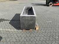 Afzetblok beton met bloembak antraciet 160 cm - afbeelding 4 van  9