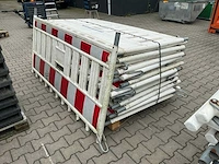 Afzethekken rood/wit kunststof