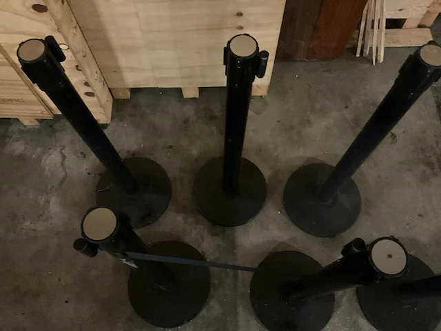 Afzetpaal - lint 200cm (6x) - afbeelding 3 van  3