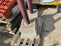 Afzetpaal met beton (2x) - afbeelding 3 van  4