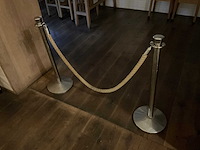 Afzetpaal met koord (2x) - afbeelding 1 van  1