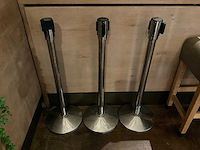 Afzetpaal met trekband (3x) - afbeelding 2 van  2