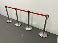 Afzetpaal met trekband (4x) - afbeelding 1 van  5