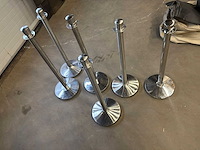 Afzetpaal zilver (6x) - afbeelding 1 van  5