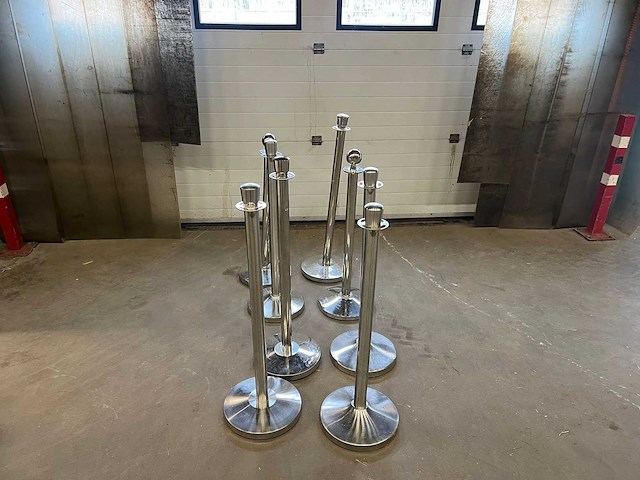 Afzetpaal zilver (8x) - afbeelding 1 van  2