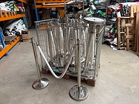 Afzetpalen met koord (19x)