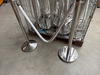 Afzetpalen met koord (19x) - afbeelding 2 van  5