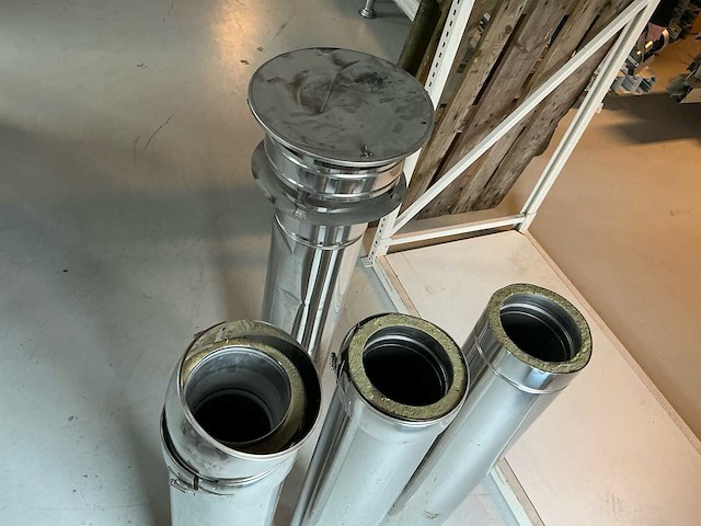 Afzuig / schoorsteen buizen (4x) - afbeelding 3 van  3