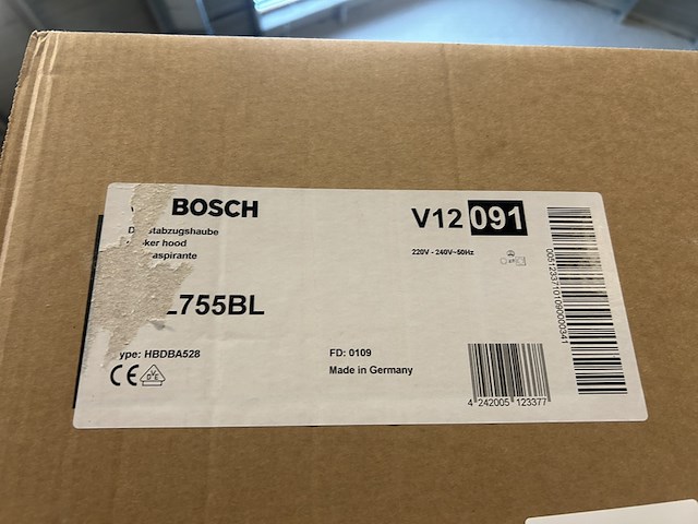 Afzuigkap bosch, dhl755bl - afbeelding 3 van  3
