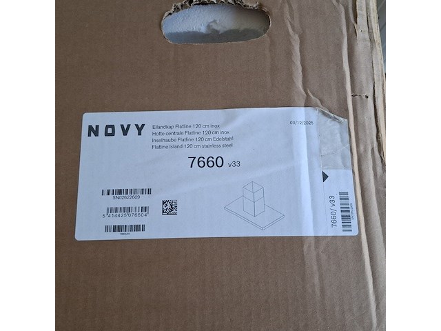 Afzuigkap, novy, flatline 7660 v33 | 120 cm, 2025 - afbeelding 3 van  3