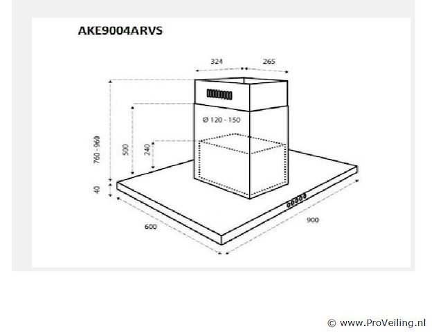 Afzuigkap - afbeelding 2 van  2
