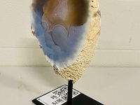 Agaat geode op metalen standaard - afbeelding 3 van  5