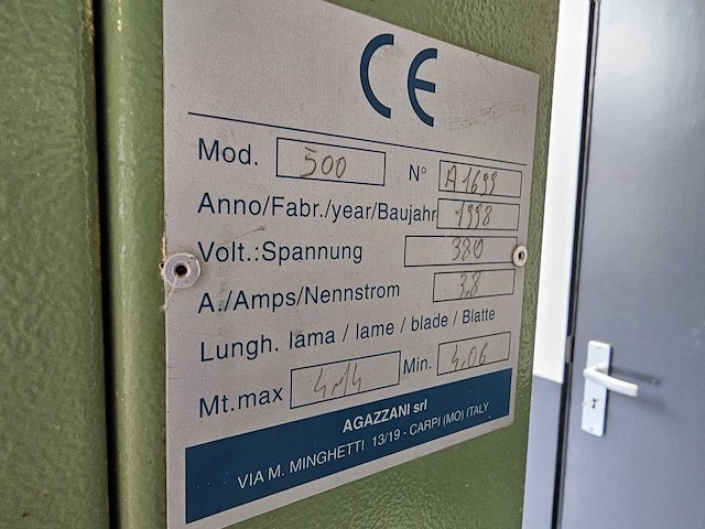 Agazzani 50 lintzaagmachine - afbeelding 4 van  10