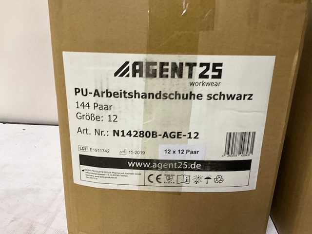 Agent 25 - werkhandschoen - maat 12 (288x) - afbeelding 4 van  5