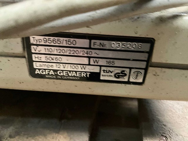 Agfa-gevaert copex lf-505 microfilm-microfiche reproductieapparaat. - afbeelding 5 van  5