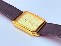Aggostino goudkleurig tank horloge - afbeelding 3 van  7