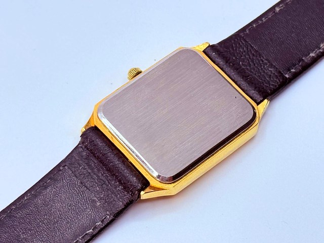 Aggostino goudkleurig tank horloge - afbeelding 5 van  7