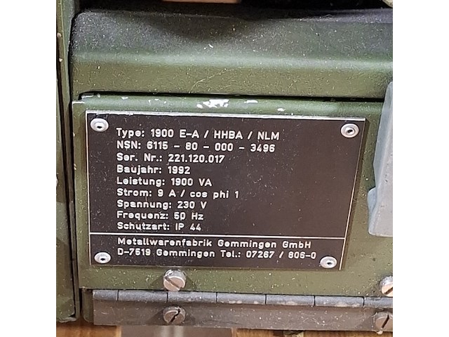 Aggregaat, 1900e-a, 1992 - afbeelding 2 van  16