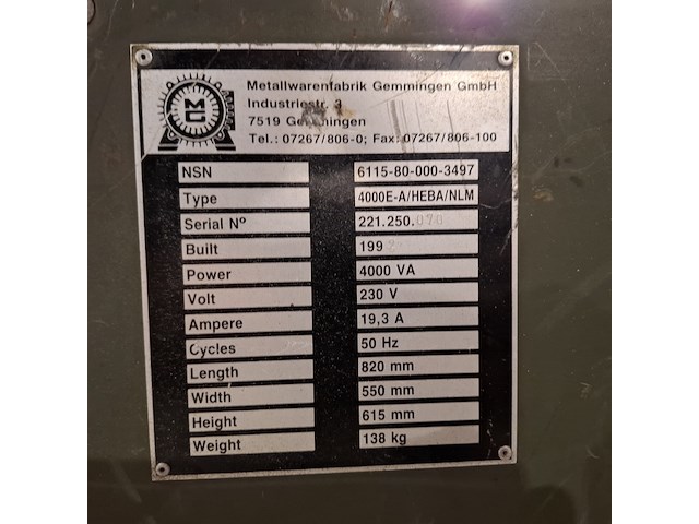 Aggregaat 5kva silent, honda - afbeelding 7 van  16