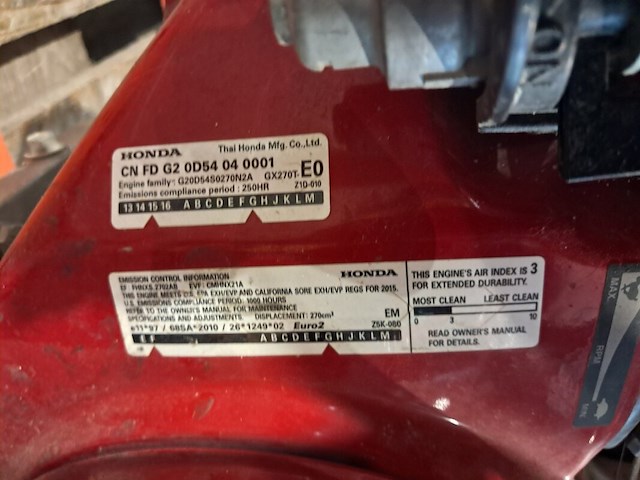 Aggregaat benzine 3,6kva 2x230v ra, e-power, ep4100, 2016 - afbeelding 10 van  13