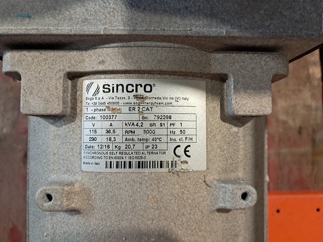Aggregaat benzine 3,6kva 2x230v ra e-power, ep4100, bouwjaar 2016 - afbeelding 2 van  12