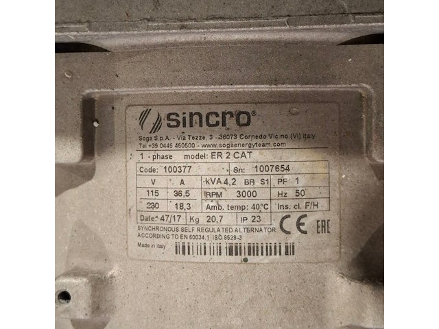 Aggregaat benzine 3,6kva 2x230v ra, europower generators, ep4100, 2018 - afbeelding 3 van  11