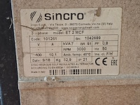 Aggregaat benzine 6,5kva 1x230v pa 1x400v europower generators, ep6500t, bouwjaar 2018 - afbeelding 4 van  12