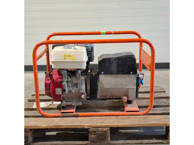 Aggregaat benzine 6,5kva 1x230v pa 1x400v europower generators, ep6500t, bouwjaar 2018 - afbeelding 5 van  12