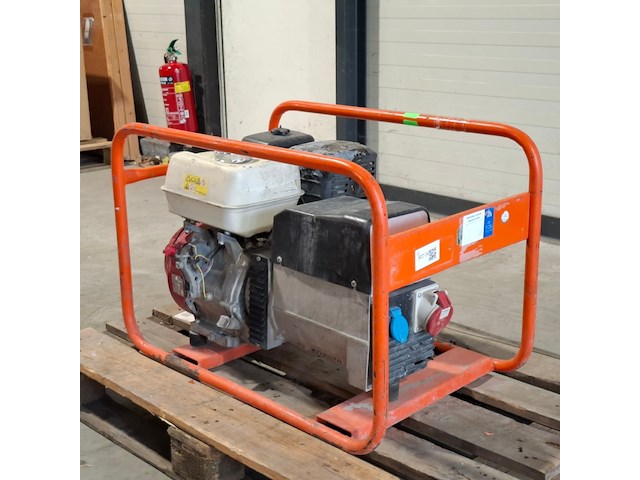 Aggregaat benzine 6,5kva 1x230v pa 1x400v europower generators, ep6500t, bouwjaar 2018 - afbeelding 6 van  12