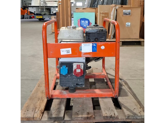 Aggregaat benzine 6,5kva 1x230v pa 1x400v europower generators, ep6500t, bouwjaar 2018 - afbeelding 7 van  12