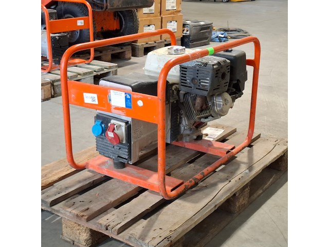 Aggregaat benzine 6,5kva 1x230v pa 1x400v europower generators, ep6500t, bouwjaar 2018 - afbeelding 9 van  12
