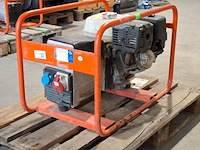 Aggregaat benzine 6,5kva 1x230v pa 1x400v europower generators, ep6500t, bouwjaar 2018 - afbeelding 9 van  12