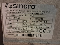 Aggregaat benzine 6,5kva 1x230v ra 1x400v e-power, ep6500t, bouwjaar 2018 - afbeelding 2 van  10