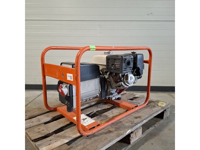 Aggregaat benzine 6,5kva 1x230v ra 1x400v europower generators, ep6500t, bouwjaar 2018 - afbeelding 1 van  8