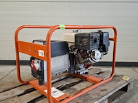 Aggregaat benzine 6,5kva 1x230v ra 1x400v europower generators, ep6500t, bouwjaar 2018 - afbeelding 1 van  8