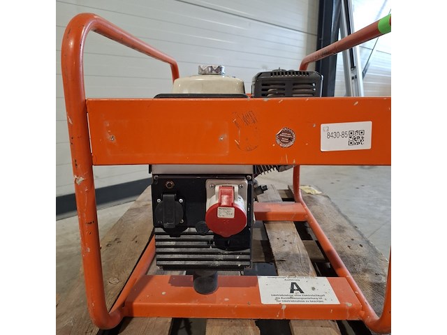 Aggregaat benzine 6,5kva 1x230v ra 1x400v europower generators, ep6500t, bouwjaar 2018 - afbeelding 3 van  8