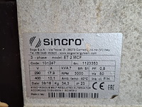 Aggregaat benzine 6,5kva 1x230v ra 1x400v europower generators, ep6500t, bouwjaar 2018 - afbeelding 7 van  8