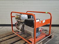 Aggregaat benzine 6,5kva 1x230v ra 1x400v europower generators, ep6500t, bouwjaar 2022 - afbeelding 1 van  7