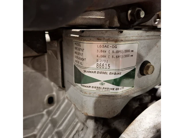 Aggregaat diesel, yanmar, l60ae-dg - afbeelding 10 van  11