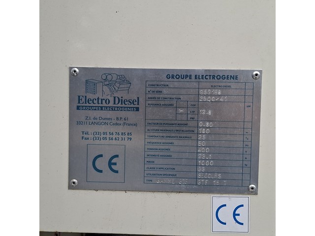 Aggregaat, electro diesel, gamme gtf, 2001 - afbeelding 7 van  27