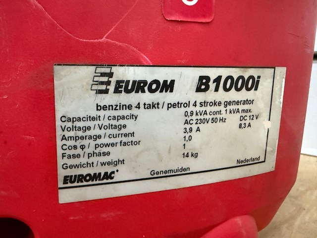 Aggregaat eurom, b1000i - afbeelding 6 van  6