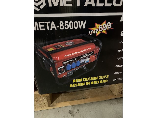 Aggregaat, metallo, meta-8500w, rood - afbeelding 1 van  4