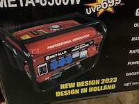 Aggregaat metallo, meta-8500w, rood - afbeelding 1 van  4