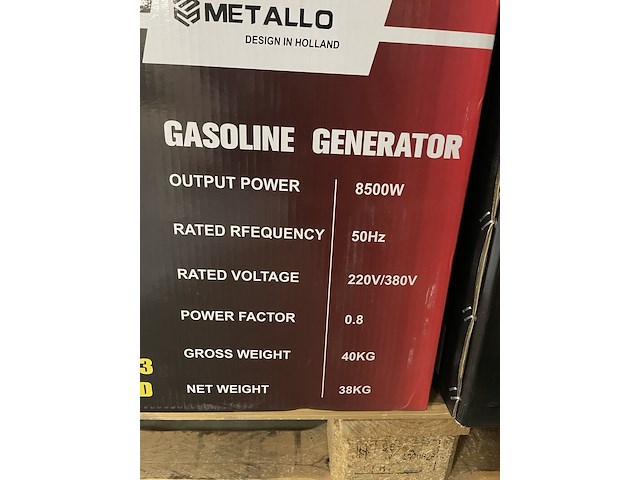 Aggregaat metallo, meta-8500w, rood - afbeelding 2 van  4