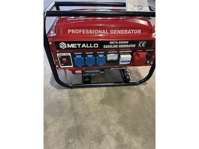 Aggregaat, metallo, meta-8500w, rood - afbeelding 1 van  3