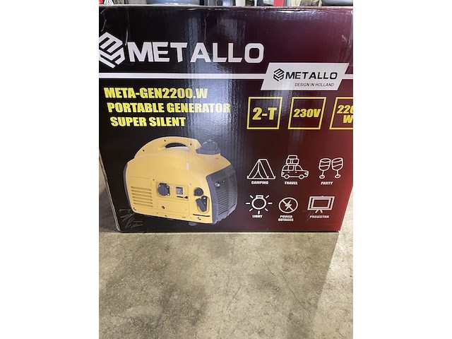 Aggregaat, metallo, meta-gen2200.w, geel - afbeelding 1 van  5