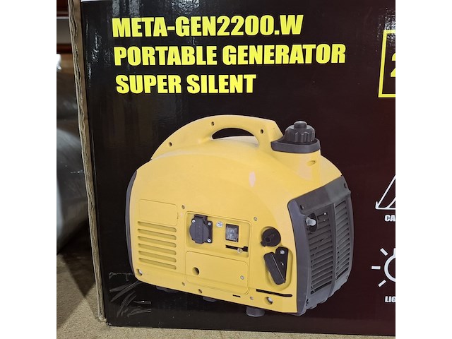 Aggregaat, metallo, meta-gen2200.w, geel - afbeelding 3 van  5