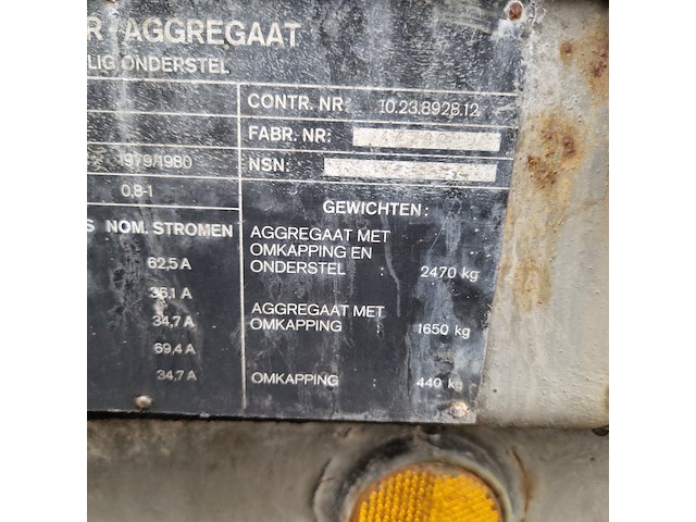 Aggregaat, mobiel, bosch-eiseman, ddod25 20kw, 1979 - afbeelding 49 van  50
